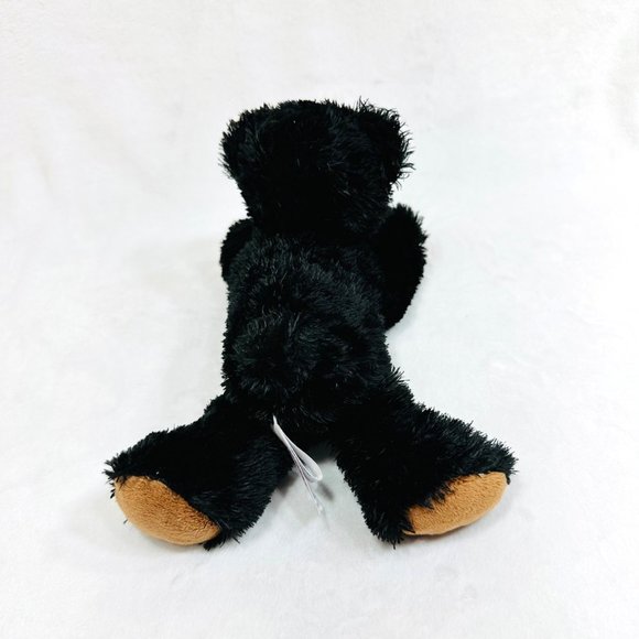 Aurora Black Bear Beanie Type Stuffed Plush Toy by Aurora - Picture 8 of 9